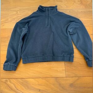 Dark Charcoal Half-Zip. Cotton On Kids.